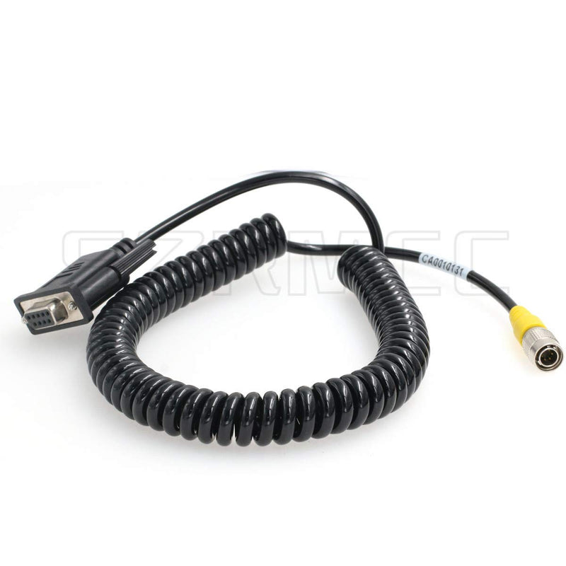 [Australia - AusPower] - SZRMCC Total Station Data Collector Coiled Cable 6 pin Hirose Male to DB9 RS232 for Top-con Sokkia South Total Station (Coiled Cable) 