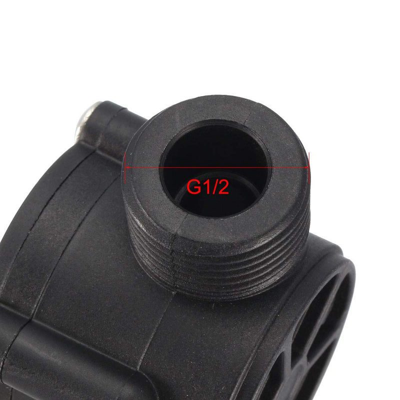 [Australia - AusPower] - uxcell G1/2 Hall Effect Liquid Water Flow Sensor Switch Flowmeter Counter DC5V 1-30L/min Black YF-S201 4 Wire 
