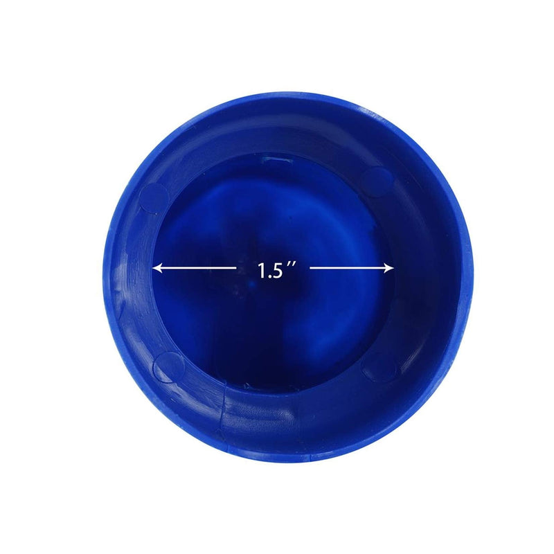 [Australia - AusPower] - ZIZILAND 1.5" Diameter Trampoline Enclosure Pole Cap with Screw Thumb, Blue 