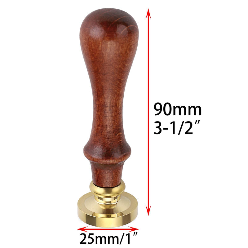 [Australia - AusPower] - OwnMy 6 PCS Wax Seal Stamp Set with Magic Symbols Wax Stamp Heads and Wooden Handle, Vintage Retro Classical Wax Sealing Stamp Crafts Wax Seal Stamp Kit with Gift Box for Invitation Envelopes Letters Magic Symbol 