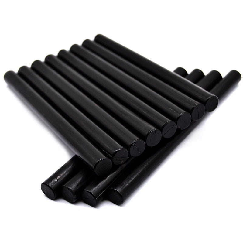 [Australia - AusPower] - Black Sealing Wax Sticks for Glue Gun - 5.4"(L) - 12 Sticks 10mm(D) Black 