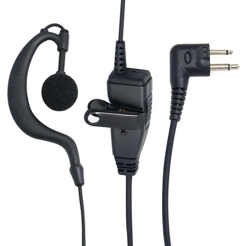 [Australia - AusPower] - Single Wire Earpiece with Reinforced Cable for Motorola Radios CLS1410 CLS1110 BRP40 CP200 CP200D CP185 DTR650 RDU2020 RDU4100 RDU4160D RDU2080D RMU2040 RMU2080D CLS, G Shape Headset 
