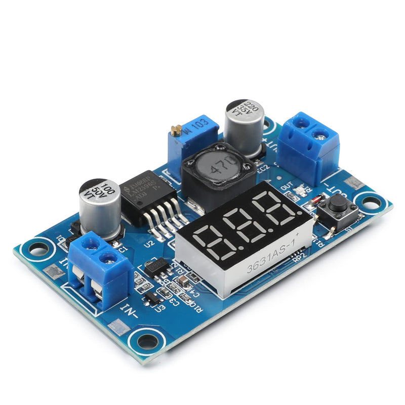 [Australia - AusPower] - Fielect 1pcs LM2596 Adjustable Buck Converter Module 3.2V-40V to 2.5V-35V Power Supply Module 