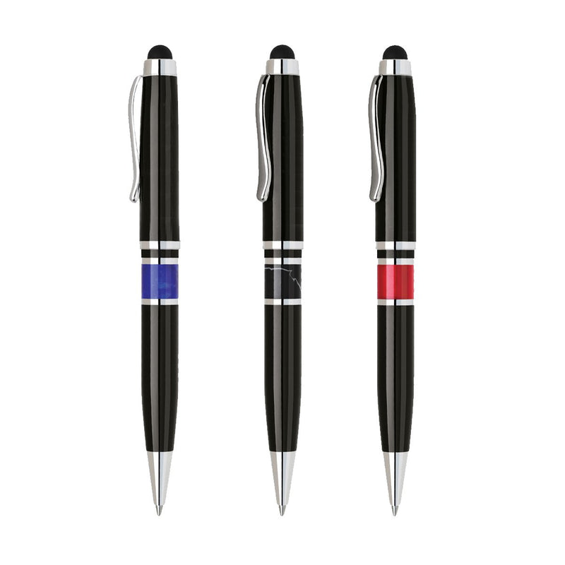 [Australia - AusPower] - Executive Brass Itouch Pen with Designer Agate Center Band 