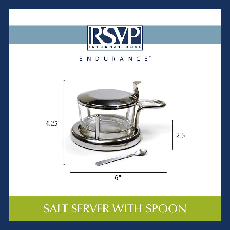 [Australia - AusPower] - RSVP Endurance Salt Server with Spoon 6" x 3.5" x 2.5" 