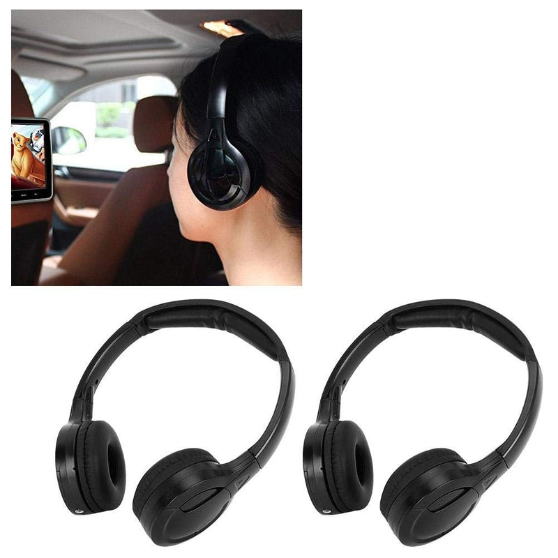 [Australia - AusPower] - Suuonee Infrared Earphone, 2 Channel Cordless Infrared IR Stereo Audio Headphone Earphone for Car Headrest DVD 