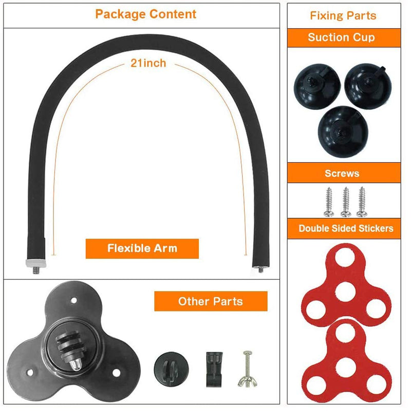 [Australia - AusPower] - LUCKY Fish Finder Transducer Mount Arm Kayak Bracket Transducer Mounting Arm Flexible for Boat Canoe Kayak Fishing 