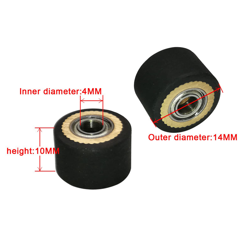 [Australia - AusPower] - 5pcs HQ Pinch Roller for Roland GCC LiYu RABIT Pcut Mimaki Graphtec Iolion Cutter Plotter 4x10x14 