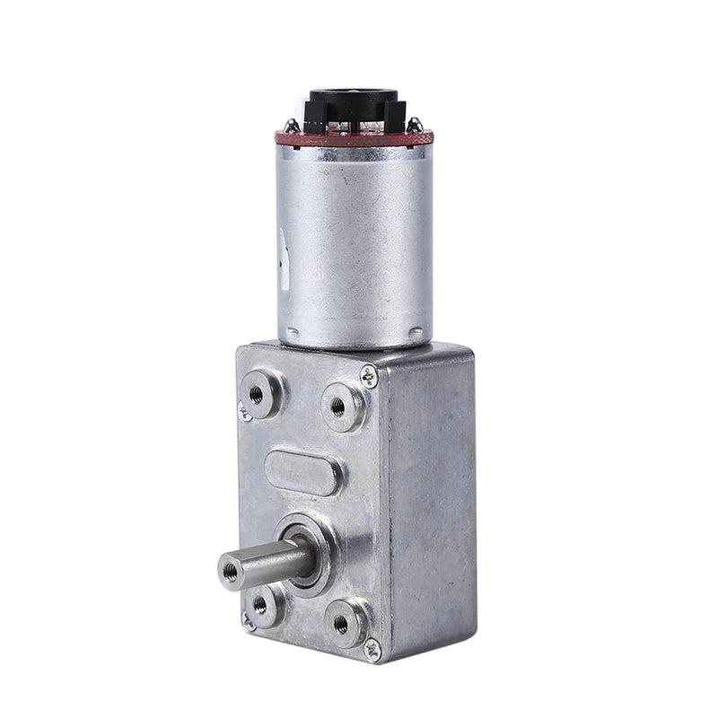 [Australia - AusPower] - DC Worm Gear Motor 12V High Torque Reduction Gear Box with Encoder Srong Self-Locking 6mm Output Shaft(20RPM) 20RPM 