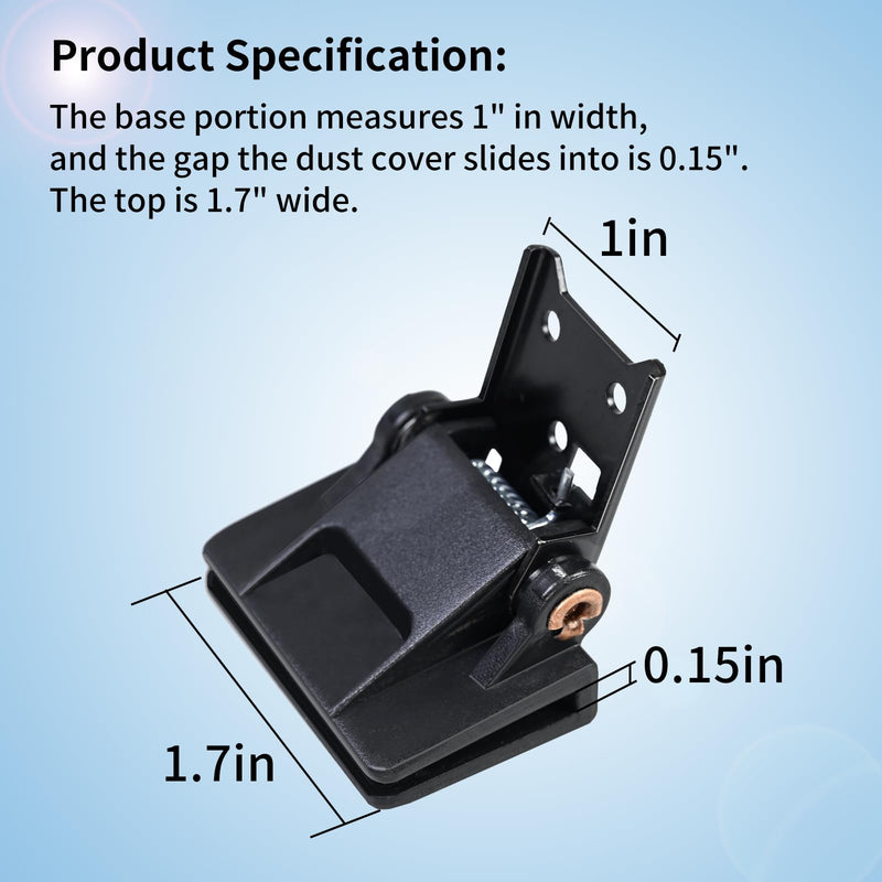 [Australia - AusPower] - 2 Pcs Vsttar Dust Cover Hinge Turntable Parts Compatible with Akai AP-206,AR - AR The Turntable,BSR - Quanta 450SX,Kenwood - KD-40R,Sony PS-11,PS-22,Yamaha-P-200,Different Makes Models of Turntables 2 