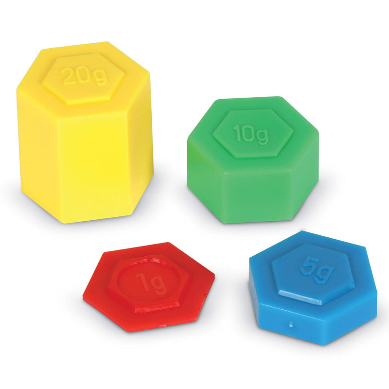 [Australia - AusPower] - Learning Resources Hexagram Weights - Set of 54 Pieces, Ages 8+ Math Teacher Supplies, Math Learning Tools, Math Games for Kids 