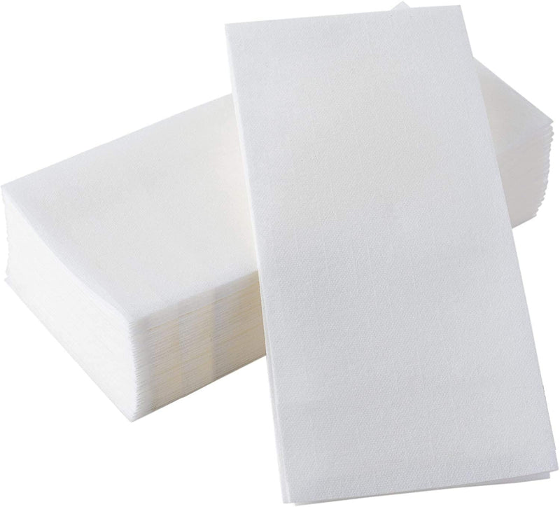 [Australia - AusPower] - NHP [100 Pack] Linen Feel Disposable Hand Towels - Soft Absorbent Tissues / Paper Napkins, Dinner Napkins for Kitchen, Weddings and Events, Guest Napkin, Disposable Hand Towels for Bathroom / Cleaning 100 
