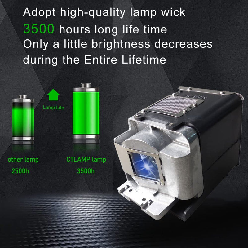 [Australia - AusPower] - CTLAMP A+ Quality VLT-XD600LP / 499B056O10 Replacement Projector Lamp with Housing Module Compatible with Mitsubishi XD600U FD630U WD620U XD600U-G FD630U-G GX740 GX745 