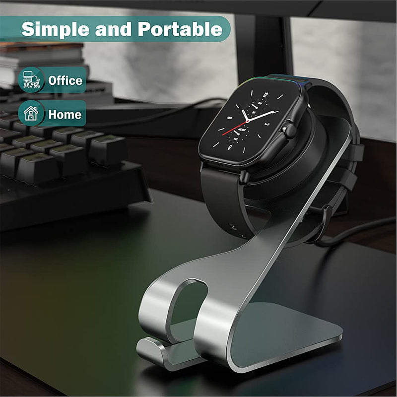 [Australia - AusPower] - TUSITA Charger Stand Compatible with Amazfit GTR 2, GTR 2e, GTS 2 Mini, GTS 2e, BIP U, BIP U Pro, Pop Pro, Zepp E, Zepp Z,T-REX Pro - USB Charging Cable 5ft /150cm - Smartwatch Accessories Charger Stand 150cm 