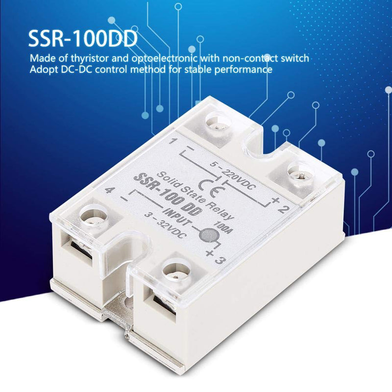 [Australia - AusPower] - SSR-100, DC-DC Solid State Relay 5-220V DC with Non-Contact Switch, SSR-100 DD 