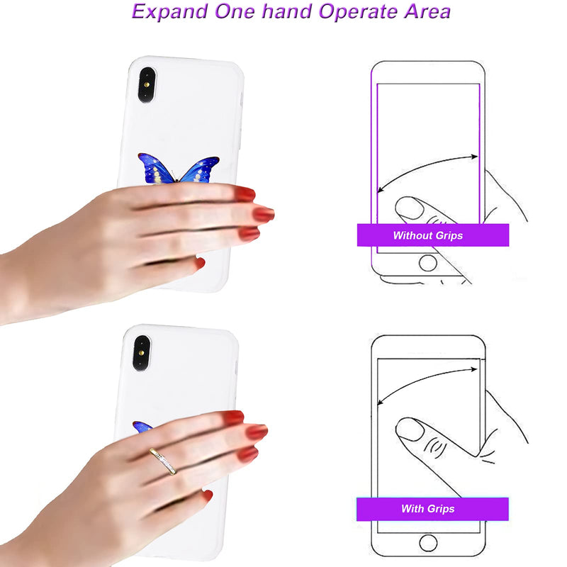 [Australia - AusPower] - TACOMEGE Transparent Clear Cell Phone Ring Grips Holder for Apple iPhone Samsung Galaxy, Finger Ring Stand for Smartphones Tablets Cases(Crystal-Heart-Gold) 