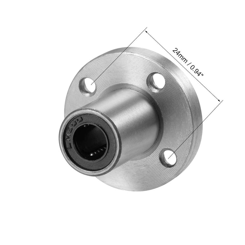 [Australia - AusPower] - uxcell 8mm Linear Ball Bearings LM8UU Round Flange, 8mm Bore, 15mm OD, 24mm Length (Pack of 2) 