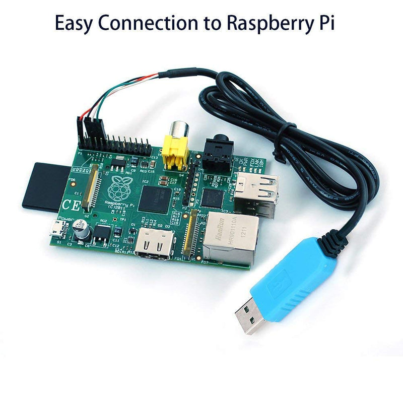 [Australia - AusPower] - EVISWIY PL2303TA USB to TTL Serial Cable Debug Console Cable for Raspberry Pi 3 Pack USB TTL Cable 