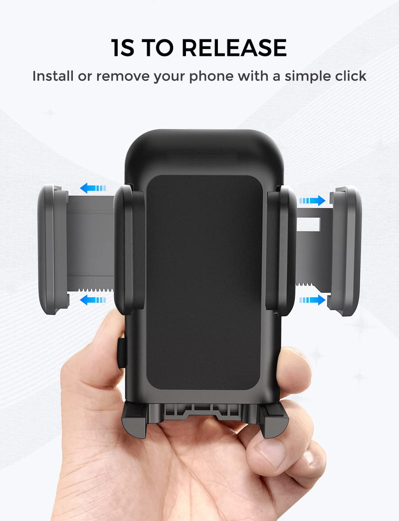 [Australia - AusPower] - Cell Phone Holder for Car, CD Slot Car Phone Mount, One Button Release Easy Installation CD Player Car Phone Holder Mount Compatible with iPhone13 12 Mini 11 Pro XR XS MAX Galaxy S20 S20+ S10 S9 S8 Black-1pcs 