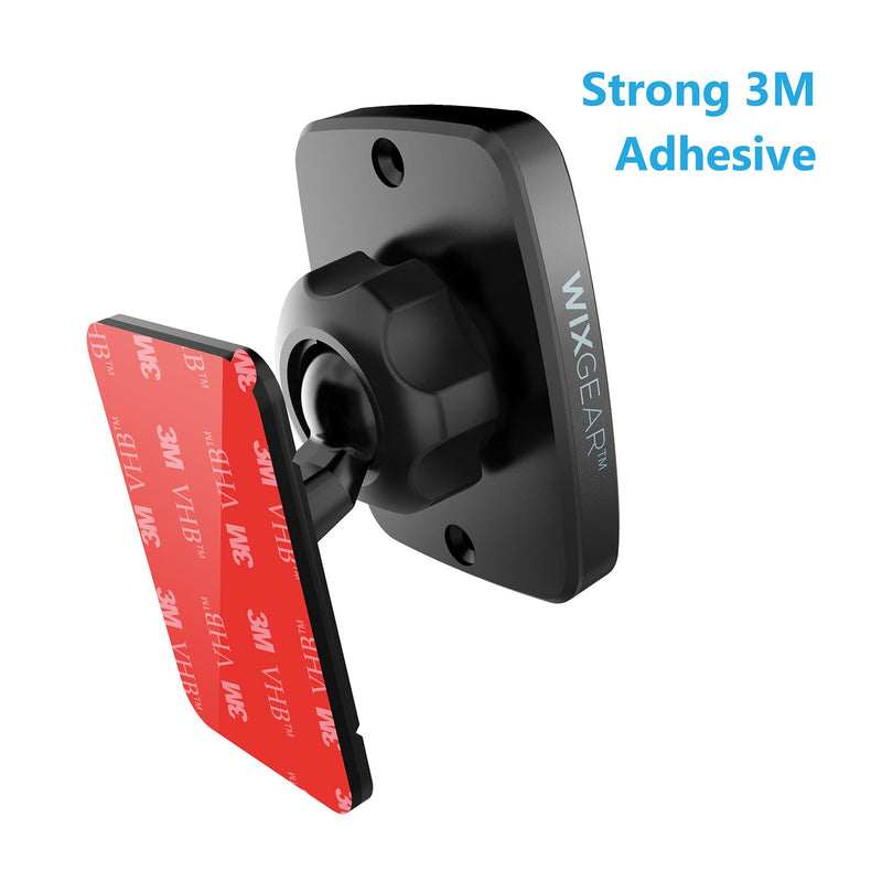 [Australia - AusPower] - WixGear Universal Stick On Dashboard Magnetic Car Mount Holder, for Cell Phones and Mini Tablets with Fast Swift-snap Technology, (New Rectangle Stronger Design) 
