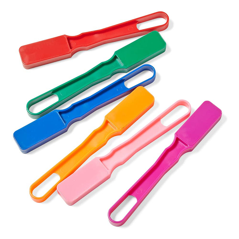 [Australia - AusPower] - hand2mind Rainbow Magnetic Wand Set for Kids for 5-10, 8 Inch with Magnet Bar, Use for Sewing, Science Experiments, Bingo, Fridge, and Magnetic Concepts, Homeschool Supplies (Pack of 6) 