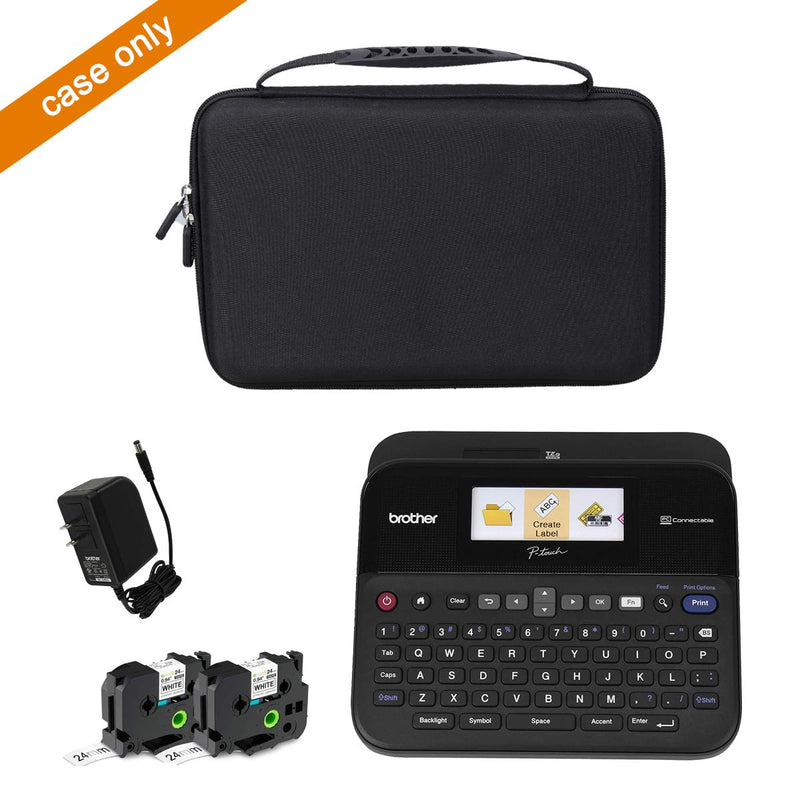 [Australia - AusPower] - Aproca Hard Storage Travel Case for Brother P-Touch Label Maker PTD600 (Black-New Version) 