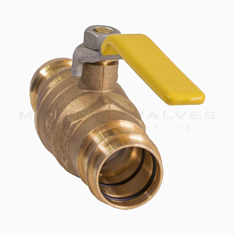 [Australia - AusPower] - Midline Valve 532VLV034 Double-O-Ring Press Ball Valve, with 3/4 in. Connections, Brass 3/4 in. Single Pack 
