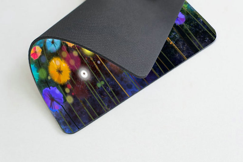 [Australia - AusPower] - Smooffly Watercolor Nature Landscape Floral Mouse Pad, Blossom Plants Herbs Garden Scene Colorful Spring Petal Flowers Personalized Mouse Pads SM-26 