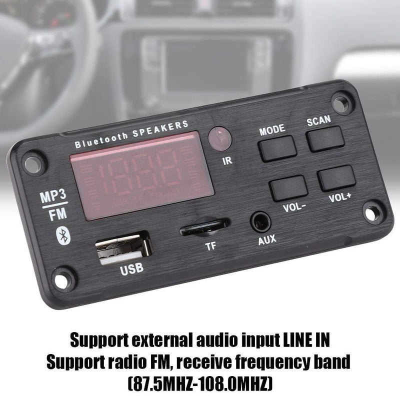 [Australia - AusPower] - Bluetooth MP3 Decoding Board, Lossless Car Stereo Audio Bluetooth5.0 MP3 Decoder Board MP3 / WMA / WAV / FLAC / APE Color Screen Display Decoding Module 