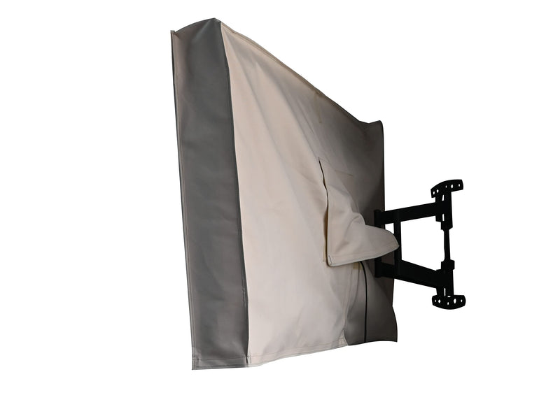 [Australia - AusPower] - acoveritt Outdoor 32" TV Set Cover,Scratch Resistant Liner Protect LED Screen Best-Compatible with Standard Mounts and Stands (Beige) 
