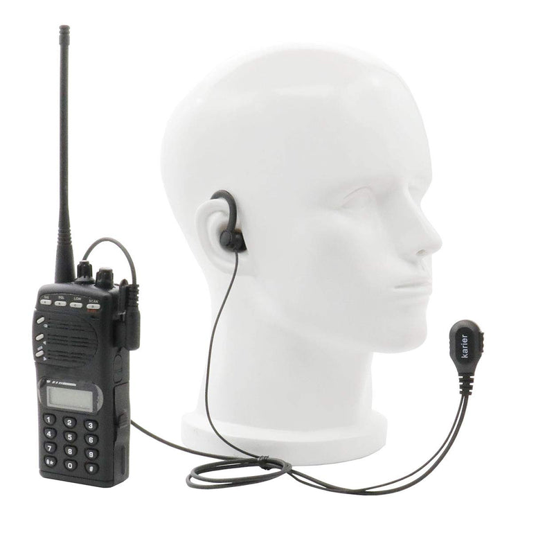 [Australia - AusPower] - Karier 1 Pin Walkie Talkie Headset Earpiece with PTT Mic and Soft Silica Earloops for Motorola MD200TPR MH230R MR350R MS350R MT350R MG160A MH230TPR Radios (5 Pack) 
