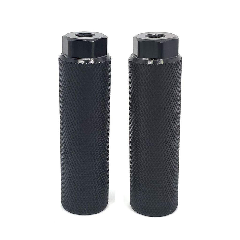 [Australia - AusPower] - Mantain 4 PCS Bike Foot Pegs, 4 inch Length Aluminum Alloy Cylinder Anti-Skid Fit 3/8 inch Axles 