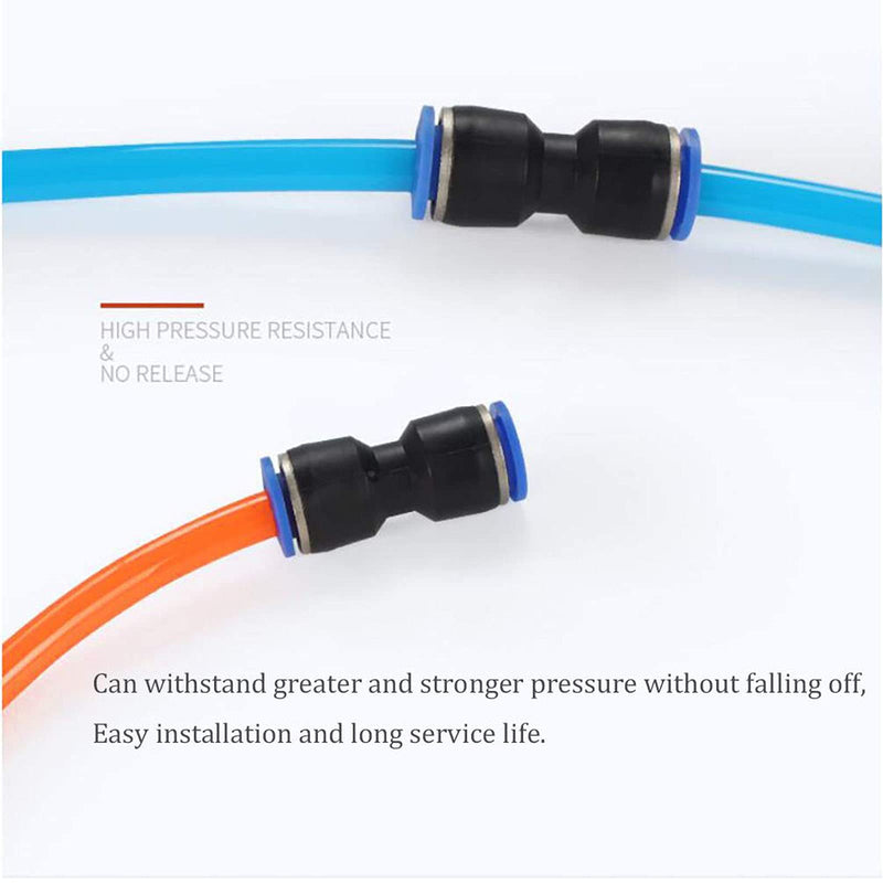 [Australia - AusPower] - 16mm Quick Fitting, 5/8” OD Push to Connect Pipe Tube Straight Fittings, Pneumatic Air Line Connector 10Pcs (PU16) 16mm(PU16) 