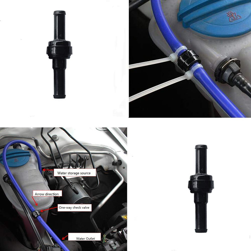 [Australia - AusPower] - BBTUS 5/16" 9mm PA66 Automotive Oil Line Spring Check Valve, Car Fuel Spring Check Valve, High Temperature and Corrosion Resistance one-Way Oil Pump Check Valve 