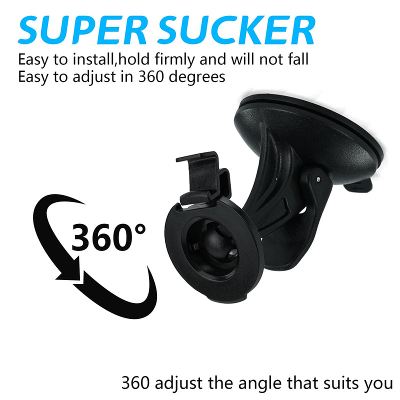 [Australia - AusPower] - EKIND Car Windscreen Windshield Suction Cup Mount Holder Cradle Compatible for Garmin GPS Nuvi 52(Nuvi 42 42LM 44 44LM 52 52LM 54 55 65 2457LMT 2497LMT 2577LT 2597LM 2597LMT 2558LMTHD 2598LMTHD) Black 
