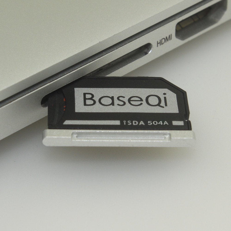 [Australia - AusPower] - BASEQI FBA_iSDA504ASV Aluminum microSD Adapter Works with MacBook Pro 15" Retina (Late 2013 - Mid. 2015 ) 