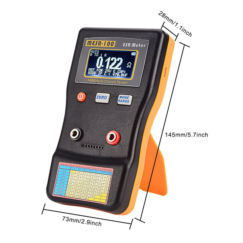 [Australia - AusPower] - Signstek MESR-100 V2 Auto Ranging in Circuit ESR LCR Meter Capacitor / Low Ohm Meter Up to 0.01 to 100R, Support in Circuit Testing 