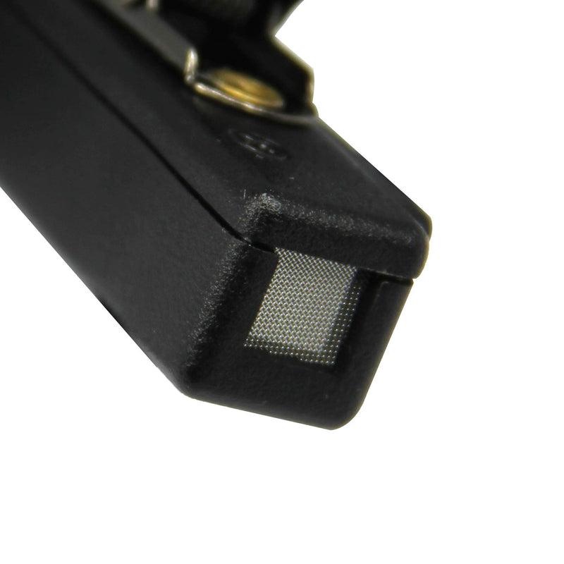 [Australia - AusPower] - MaximalPower Clear Coil Tube Earbud Headset PTT Mic w/Kevlar HYTERA 2-Pin Plug with Screw Black 