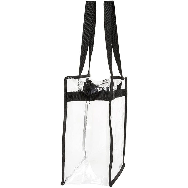 [Australia - AusPower] - Stadium Approved Clear Plastic Tote Bags with Handles (12x12x6 In, 2 Pack) 