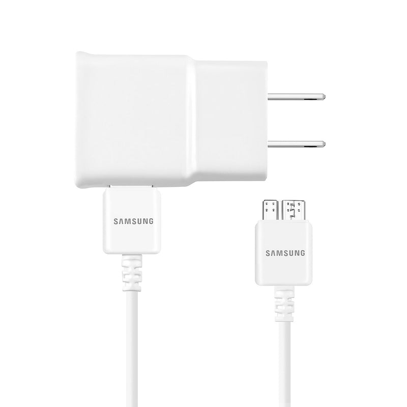 [Australia - AusPower] - Samsung Charger EP-TA10JWE, 5.0V 2Amp Charger Adapter with Samsung Data Sync Cable ET-DQ11Y1WE for Galaxy S5/Note 3 - Non Retail Packaging - WHITE 