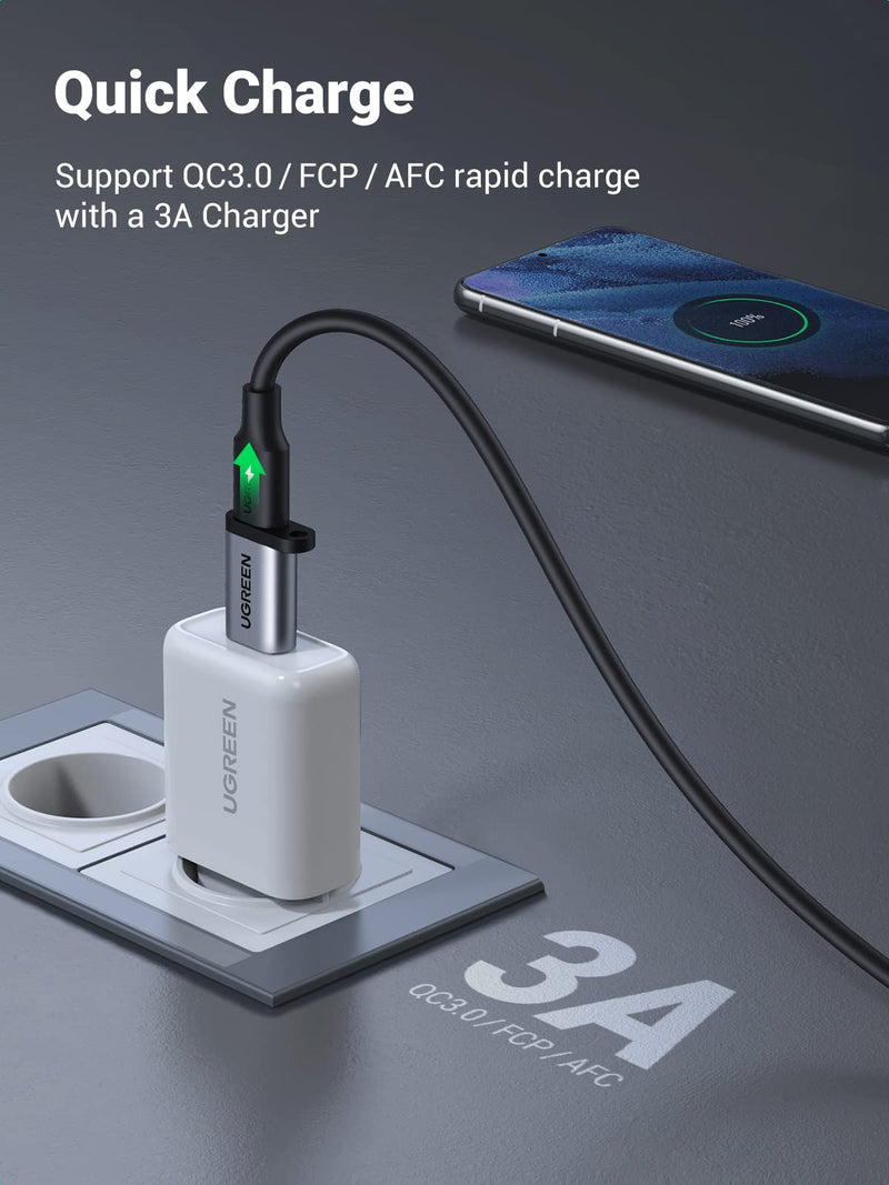 [Australia - AusPower] - UGREEN USB C Female to USB Male Adapter Type C to USB A Charger Cable Converter Compatible with Apple Watch Series 7 iPhone 13 12 Pro Max AirPods 3 MacBook Samsung Galaxy Note Google Pixel etc 