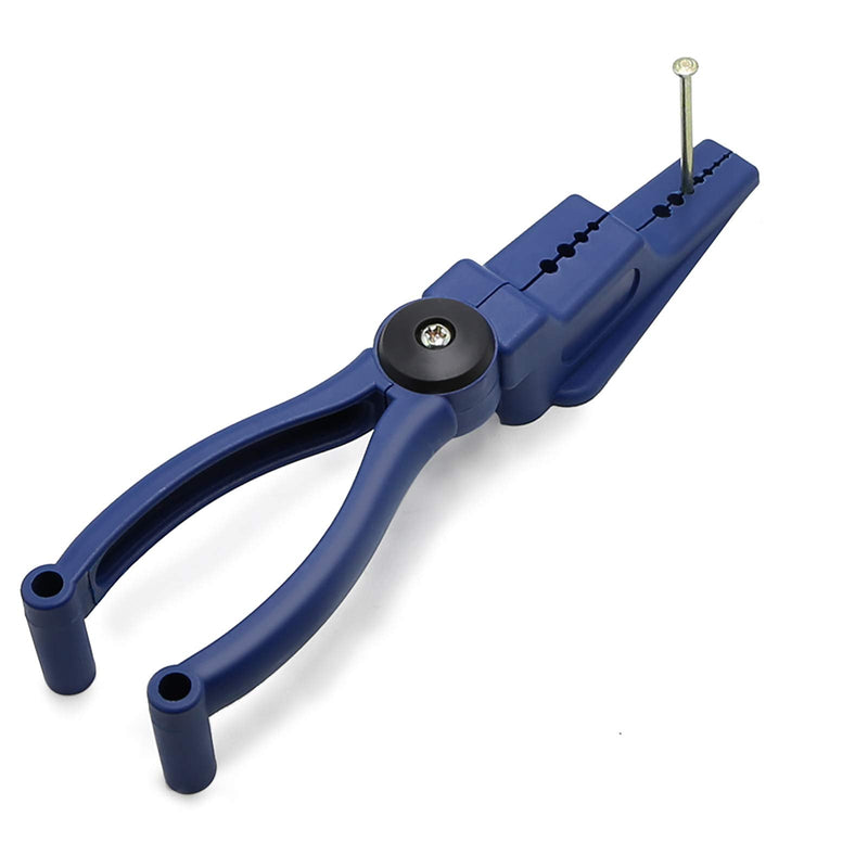 [Australia - AusPower] - Plastic Pliers, Home Tool Auxiliary Pliers, Jelanry Secure Nails Anti-smashing finger Joint Pliers for More Safety for Hammering Nails Easy to Position and Keeps Fingers Safe 