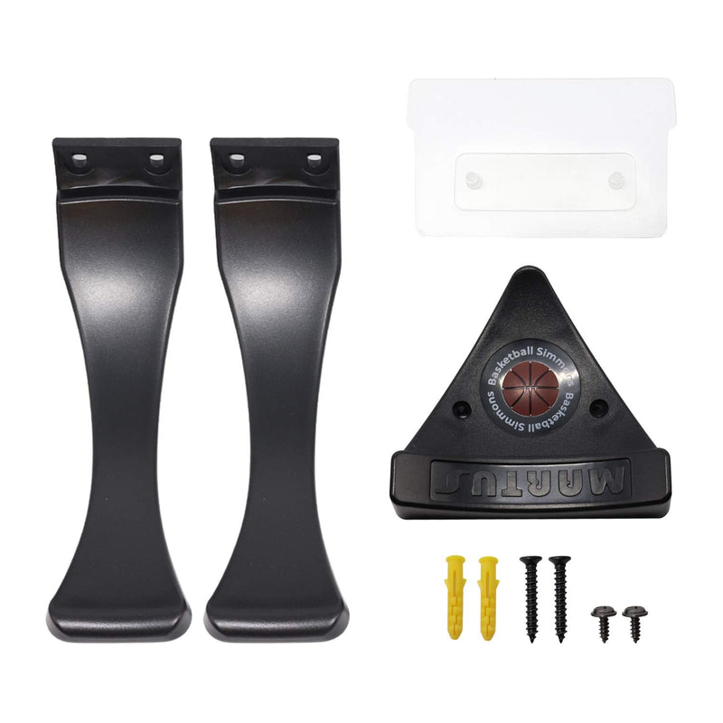 [Australia - AusPower] - Jolitac Wall Mounted Ball Holder Display Sports Balls Storage and Decoration Shelf Black Self-Sticking Claw Racks 1 PC 