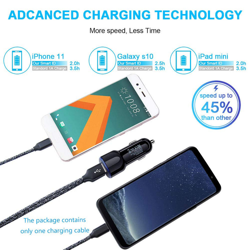 [Australia - AusPower] - Car Charger for Samsung Galaxy A21 A11 A51 A20 A01 A10E A9 A50 A71 A12 A32 A52 S22 S21 S20 Ultra S10 S9 Note 22/20, LG Stylo 6/5/4, Pixel 6 5 4 3A 2XL, Car Charger Adapter, Type C Fast Charging Cable 