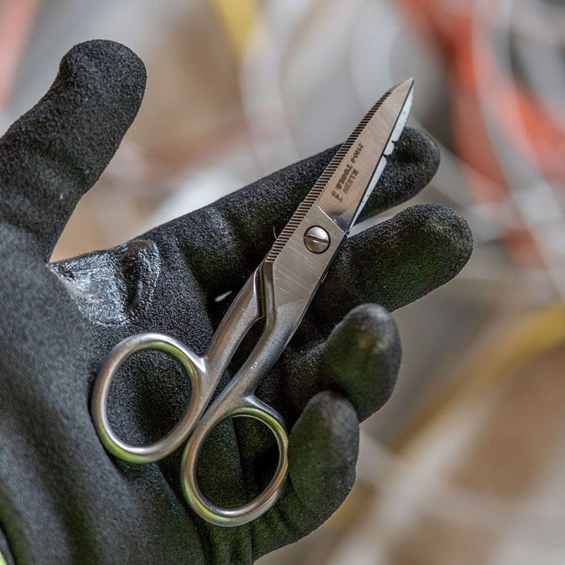 [Australia - AusPower] - Klein Tools 2100-9 Stainless Steel Electrician's Scissors with Stripping Notches, 5-1/4-Inch 