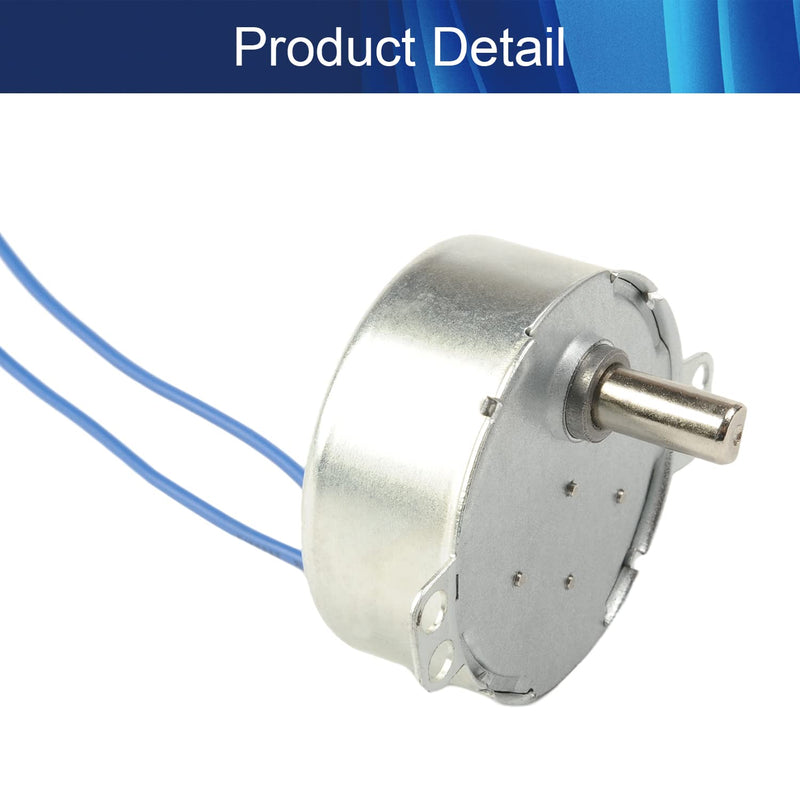 [Australia - AusPower] - Heyiarbeit Synchronous Motor 50-60Hz 50-60Hz AC 110V 4W 5-6RPM CW/CCW TYC-50 Single Flat Shaft for Cup Turner, Hand-Made, School Project, Model Single Flat Shaft 5-6RMP CW/CCW 