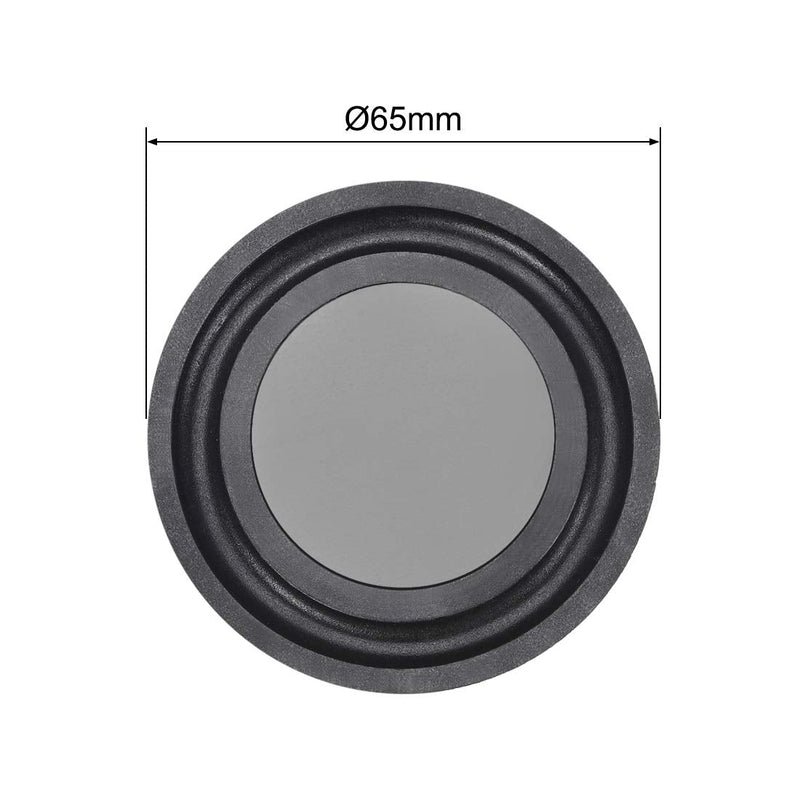 [Australia - AusPower] - uxcell 2Pcs 2.5" 67mm Bass Speaker Passive Radiator Auxiliary Rubber Vibration Plate Subwoofer DIY Repair 