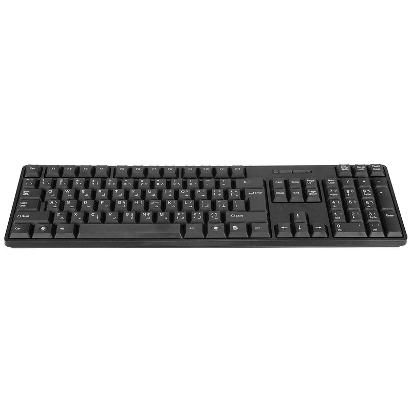 [Australia - AusPower] - Kafuty-1 MC-689 USB Wired PC Computer Keyboard, Arabic Keyboard/English Keyboard, Ergonomic Mechanical Keyboard for Office PC Home or Business Laptops 