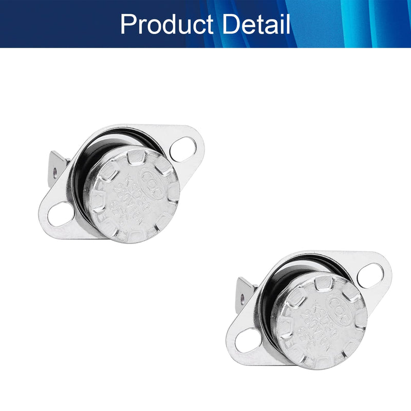 [Australia - AusPower] - 5Pcs KSD301 Thermostat 65ｰC/149ｰF Normally Closed N.C Snap Disc Temperature Switch for Microwave Oven Coffee Maker Smoker Bent Feet,Aicosineg 