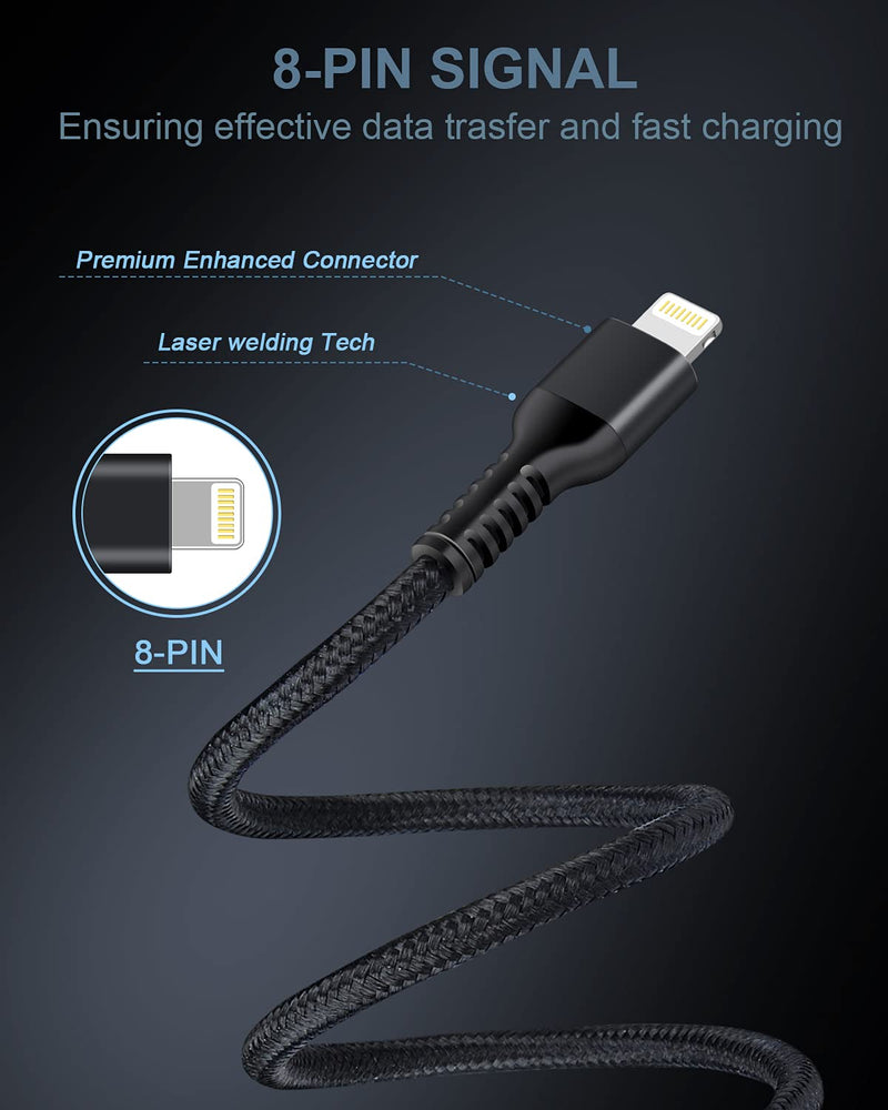 [Australia - AusPower] - Car Phone Charger Lightning Cable Fast Charging Cargador for iPhone 13 12 Pro Max Mini 11Pro 10 SE X XR XS XS Max 8 7 6 6s Plus, Apple Lightening Wire 6FT+4.8A Dual Port USB Cigarette Lighter Adapter 